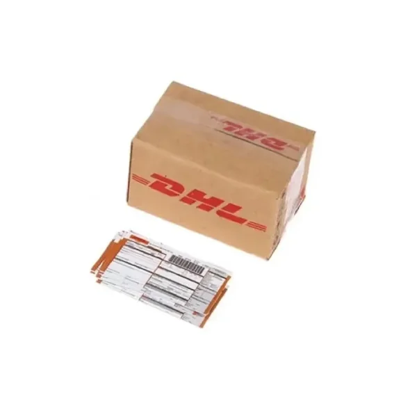 Carton miniature DHL 1/12e avec étiquette