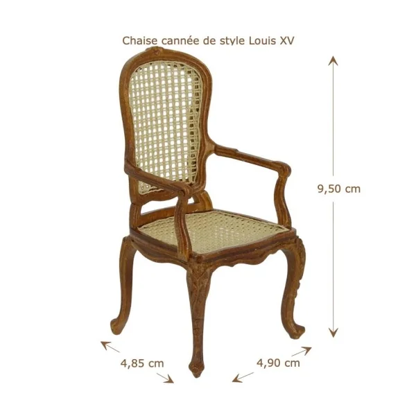 Chaise cannée Louis XV