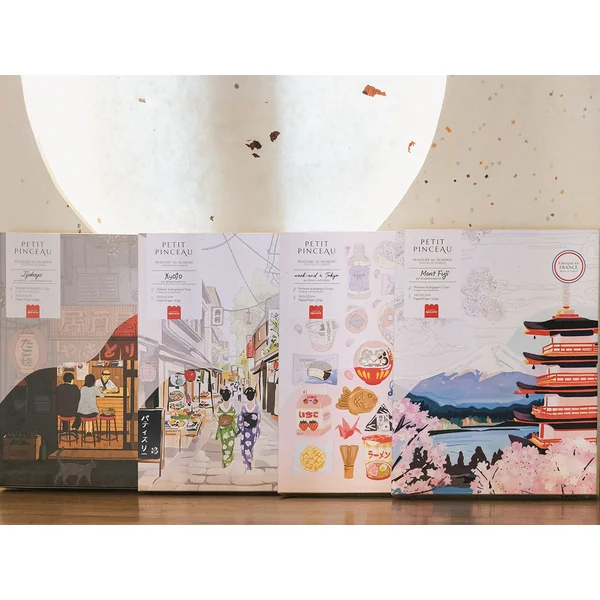 Coffret peinture au numéro - Petit Pinceau Kyoto par La Petite Epicerie
