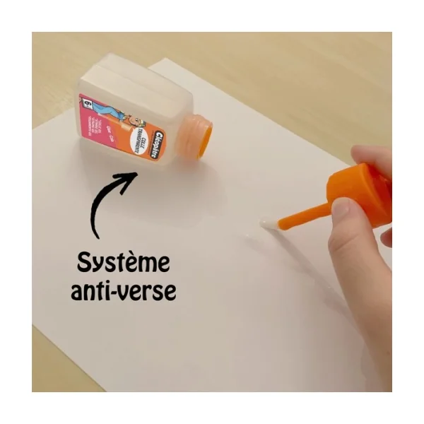 Colle transparente forte "Adhésive" en 80 gr avec pinceau incorporé