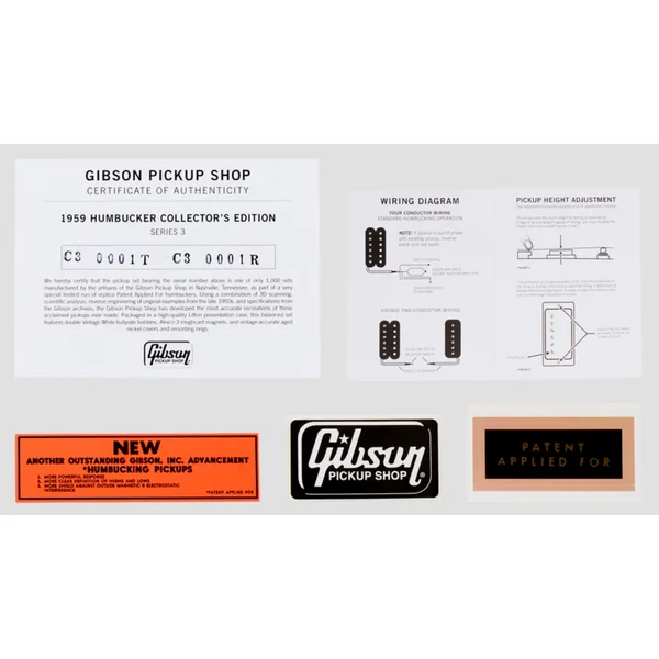 Collector’s Edition 1959 Humbucker Series 3 Pickup Set