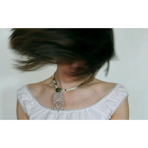 Collier en soie tulipe