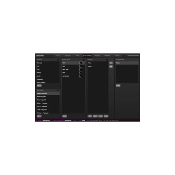 Contrôleur d'éclairage Cue Core par Visual Production