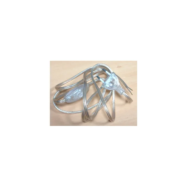 CORDON SECTEUR TRANSPARENT FIL NU 2 METRES + INTER (100150)