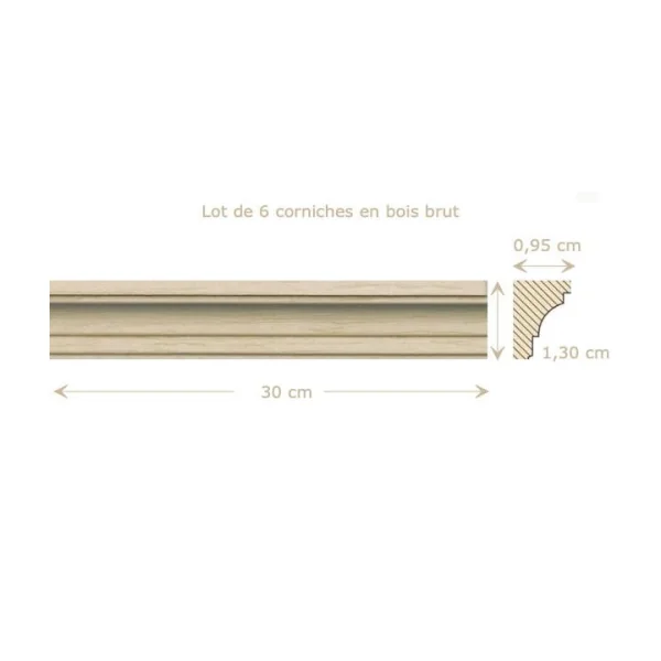 Corniche - Lot de 6 - 30 cm