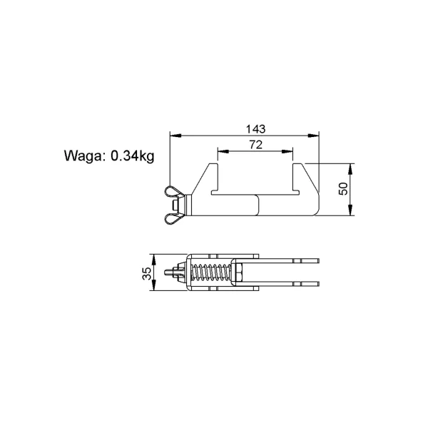 Crochet Clamp Prostage DS Duratruss