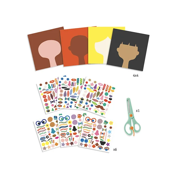 Créer avec des stickers - Coiffeur