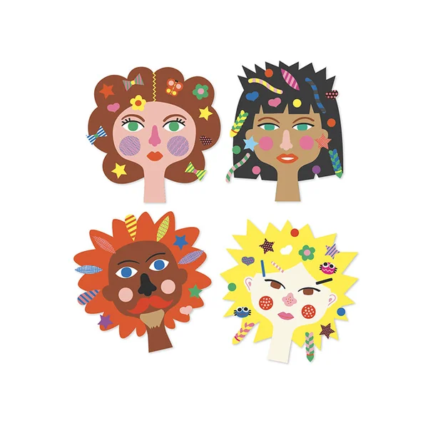 Créer avec des stickers - Coiffeur