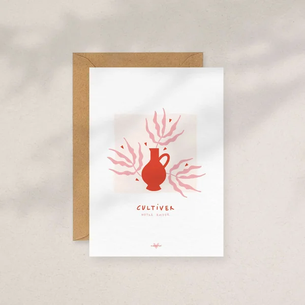 Cultiver notre amour — Carte de vœux à message