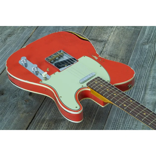 Custom Shop 1960 Telecaster Custom #CZ579562 - heavy relic tahitian coral o. 3-color sunburst