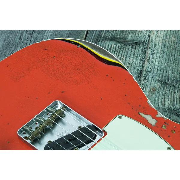 Custom Shop 1960 Telecaster Custom #CZ579562 - heavy relic tahitian coral o. 3-color sunburst