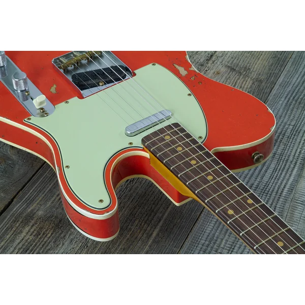 Custom Shop 1960 Telecaster Custom #CZ579562 - heavy relic tahitian coral o. 3-color sunburst