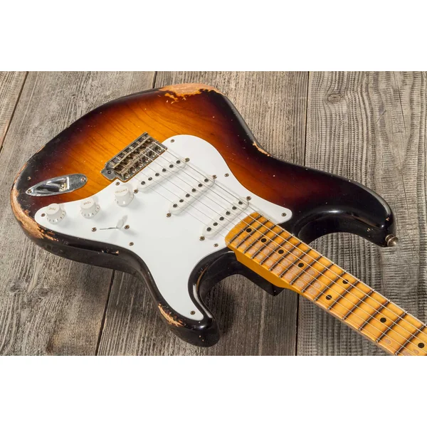 Custom Shop 70th Anniversary 1954 Stratocaster Ltd #XN4309 - heavy relic wide fade 2-color sunburst