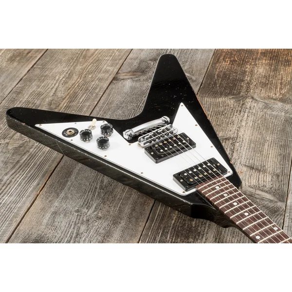 Custom Shop Kirk Hammett 1979 Flying V - murphy lab aged ebony