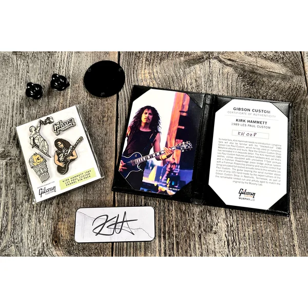 Custom Shop Kirk Hammett 1989 Les Paul Custom #KH28 - murphy lab aged ebony