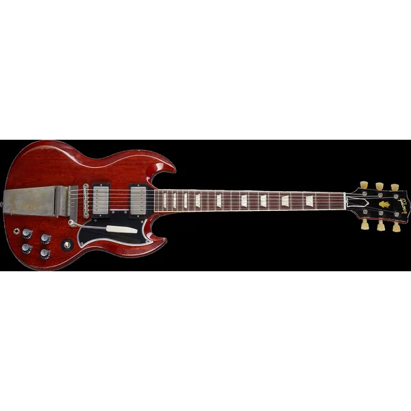 Custom Shop Murphy Lab 1964 SG Standard Maestro Reissue - heavy aged faded cherry