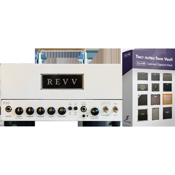 D20 Amp Head White