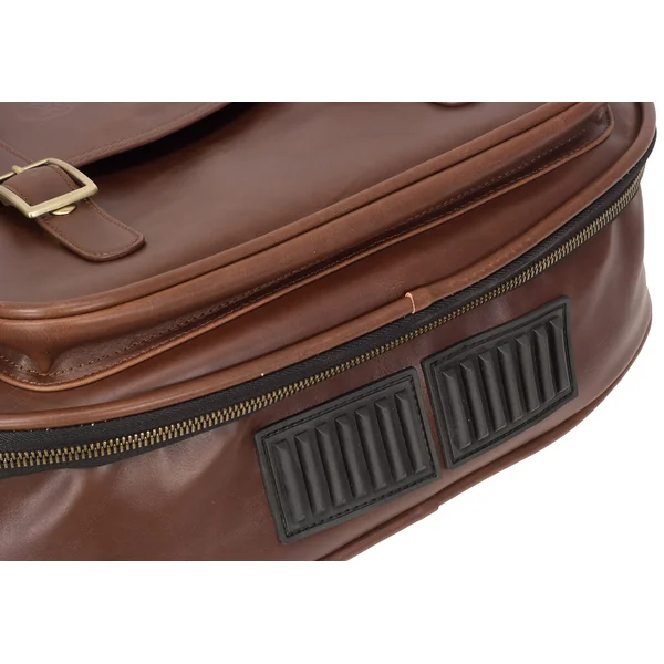 Deluxe Leather Electric Bass Bag - Medium Brown