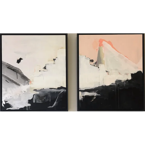 Diptych Abstract Landscape