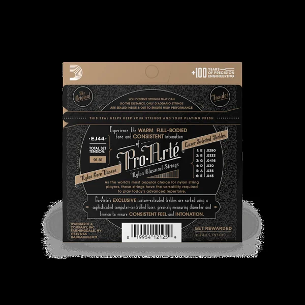EJ44 Pro-Arté Nylon, Extra Hard Tension - jeu de 6 cordes