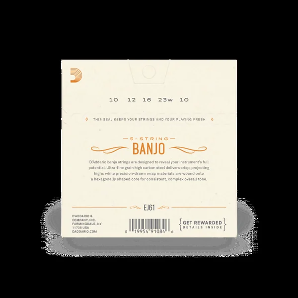 EJ61 5-String Bango 010-023 - jeu de 6 cordes