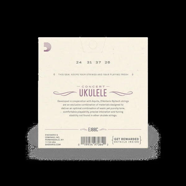 EJ88C Nyltech Ukulele, Concert - jeu de 4 cordes
