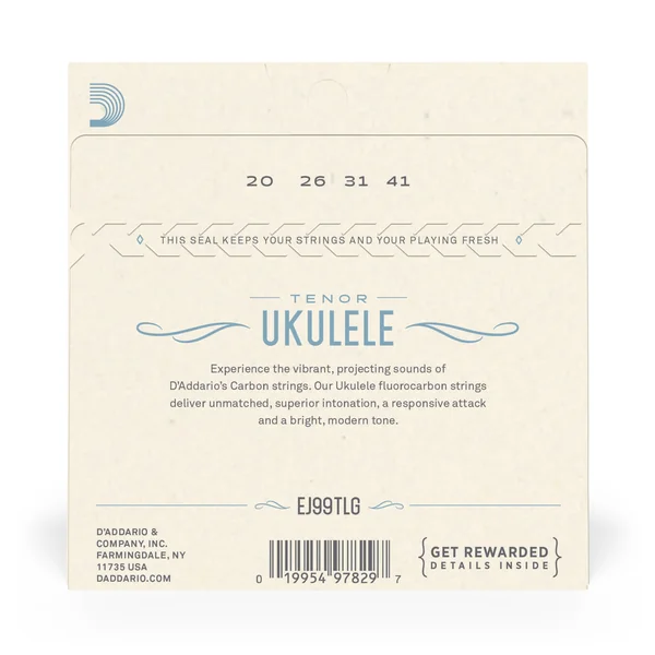 EJ99TLG Pro-Arte Carbon Ukulele Tenor Low G - jeu de 4 cordes