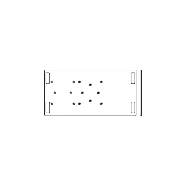 Embase Acier ASD pour SX 290, SZ 290, SC 300, SR 5030, 1000x500 trou centré déporté