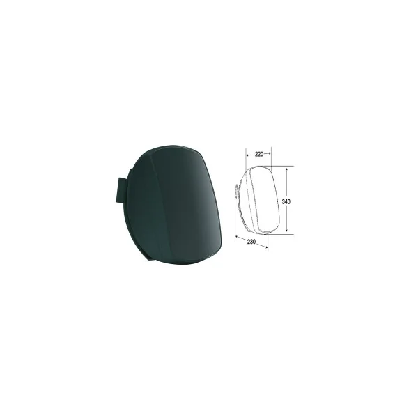 ENCEINTE NOIRE à L'UNITE TROPICALISEE 60W 8 OHMS / 70-100V