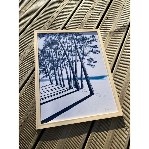 "Encre bicolore- Plage du Cap Coz #2"
