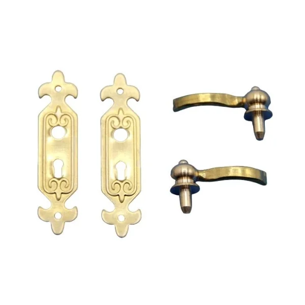 Enjoliveur et poignée de porte " fleur de Lys "