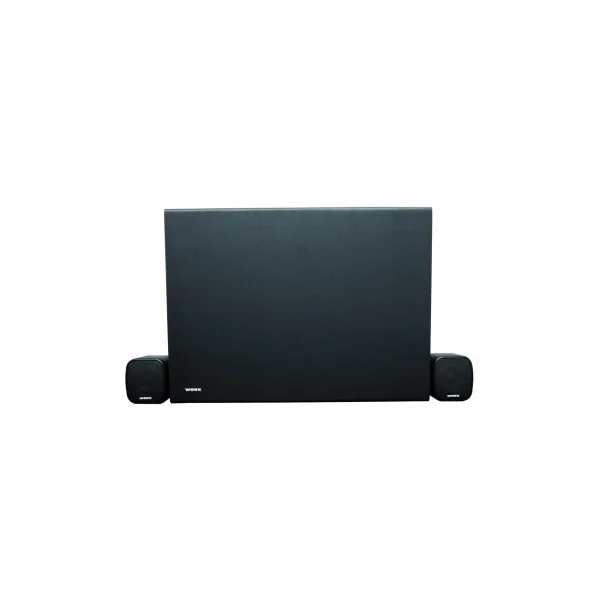 Ensemble Sonorisation Work NEO3 100BT Black caisson de basse mural + 2 satellites