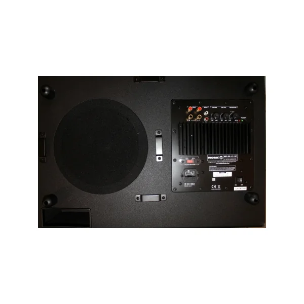 Ensemble Sonorisation Work NEO3 100BT Black caisson de basse mural + 2 satellites