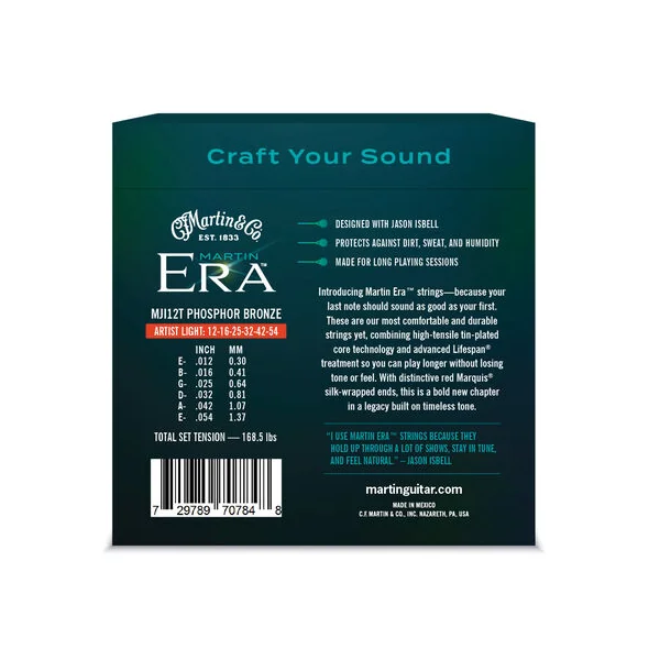ERA JASON ISBELL PHOSPHOR BRONZE TREATED LIGHT - set of strings