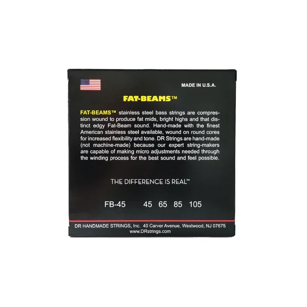 FAT-BEAMS Stainless Steel 45-105 - jeu de 4 cordes