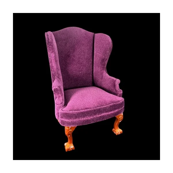 Fauteuil et tabouret – Style Chippendale