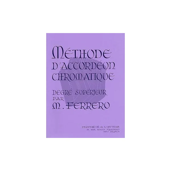 Ferrero M. Methode Accordeon Chromatique 3ME Cycle
