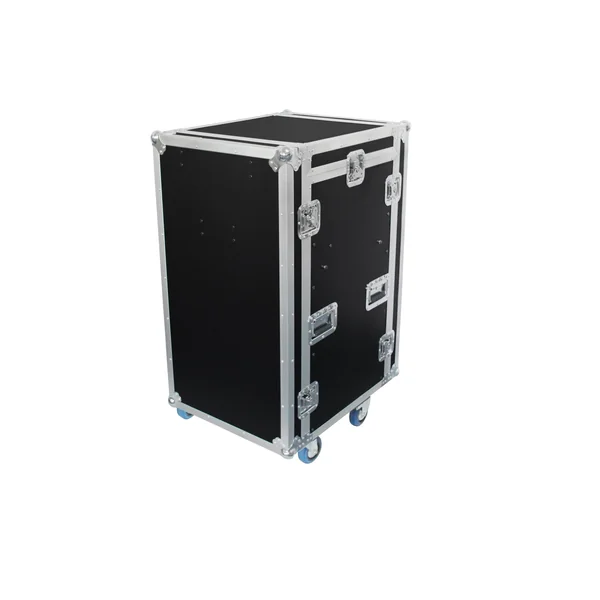 Flight case 12U DS + 3U + 2 tablettes
