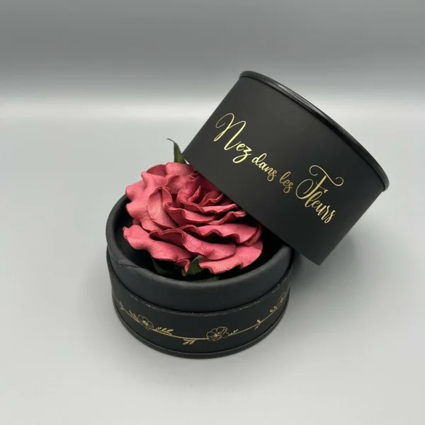 Flower Box Passion - Fleur en cuir parfumé