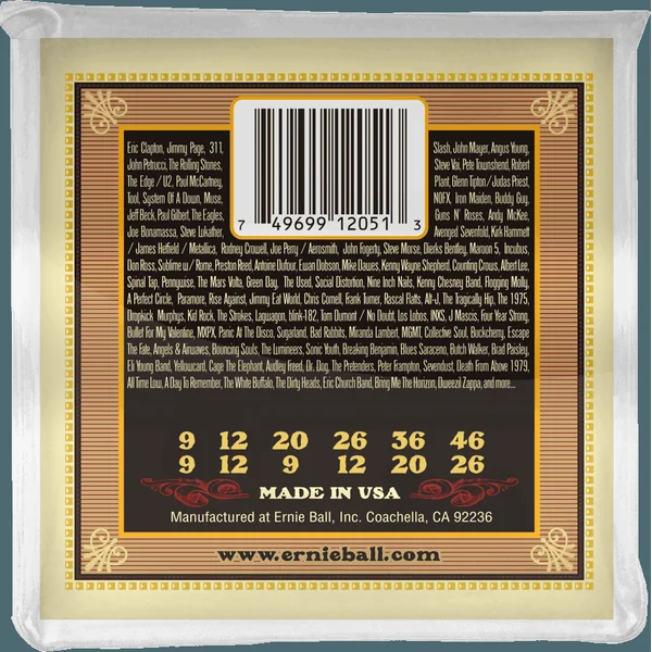 Folk (12) 2051 Earthwood Silk & Steel Soft 12-46 - jeu de 12 cordes