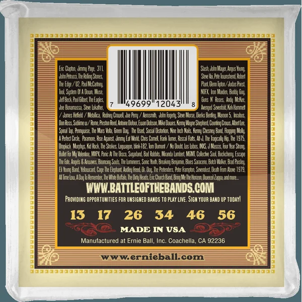 Folk (6) 2043 Earthwood Silk & Steel 13-56 - jeu de 6 cordes