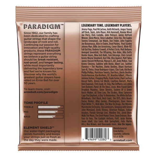 Folk (6) 2080 Paradigm Phosphor 10-50 - jeu de 6 cordes
