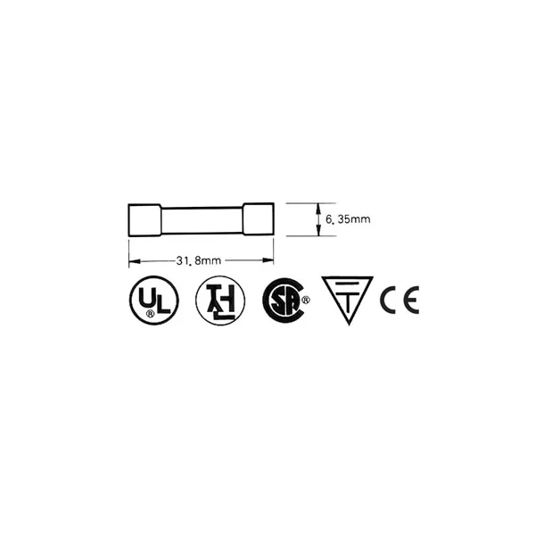 Fusible 12A rapide 6x32mm