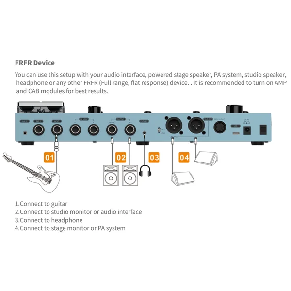 FX200 Guitar Multi Effects - Galaxy Blue