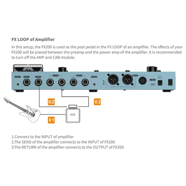 FX200 Guitar Multi Effects - Galaxy Blue