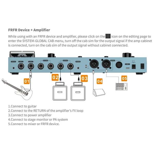 FX200 Guitar Multi Effects - Galaxy Blue
