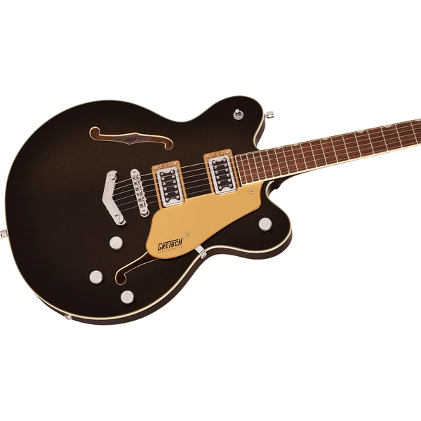 G5622 Electromatic Center Block Double-Cut with V-Stoptail - black gold