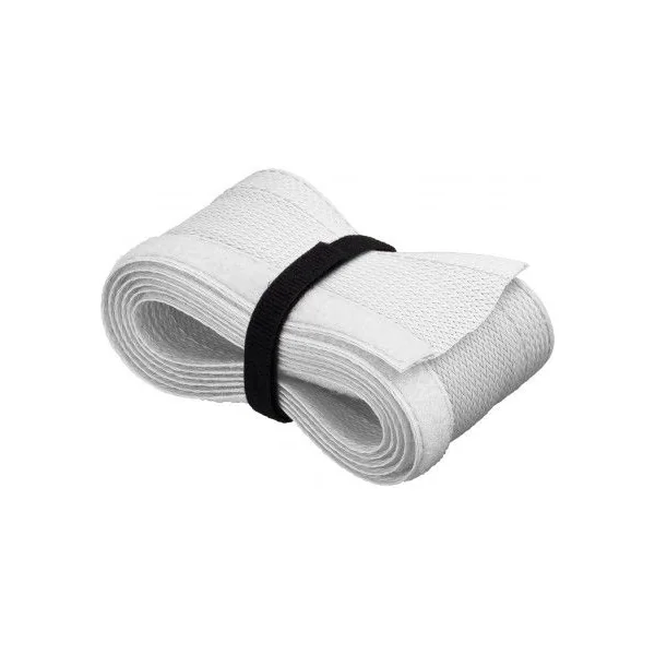 Gaine souple scratch pour passe câbles 20 à 40mm de diamètre 1m80 blanc