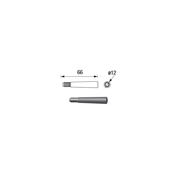 Goupille type AXE fileté M8 pour structure ASD