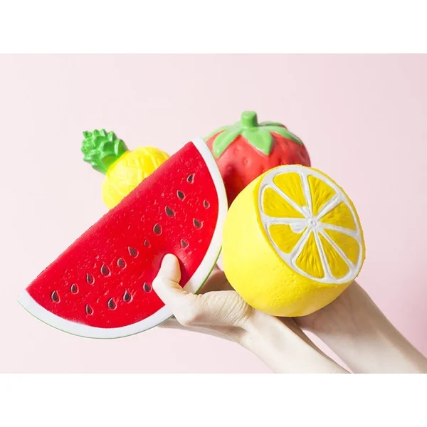 Gros squishy demi citron - anti-stress